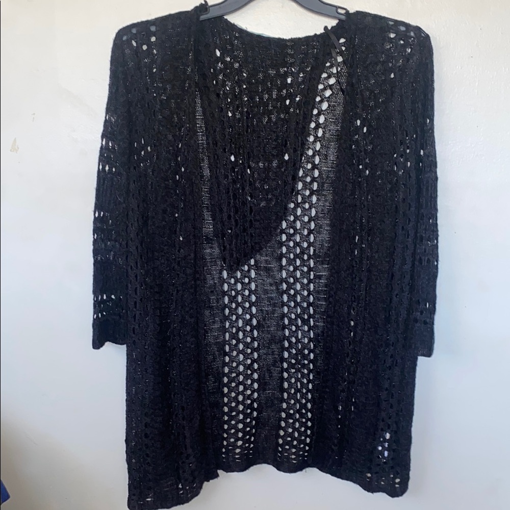 Maurices Black Knit Cardigan